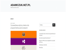 Tablet Screenshot of adamczuk.net.pl